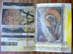 Feeling holy! These came out of an old book on Byzantine Frescoes which was falling to pieces